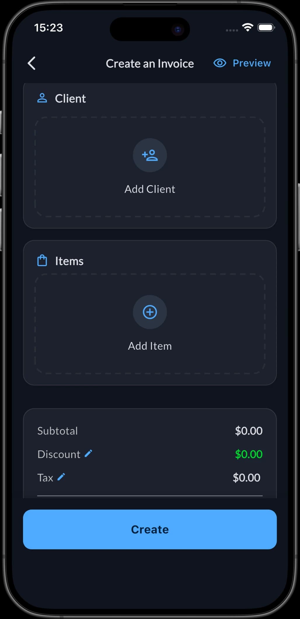 Invoice Maker on iPhone — screenshot 3